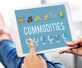 Wall Mural - Commodities Demand Distribution Economy Concept