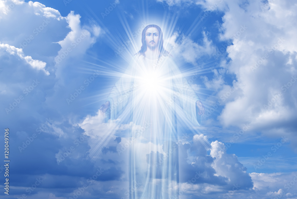 Jesus Christ in Heaven religion concept - obrazy, fototapety, plakaty 