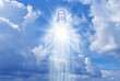 canvas print picture - Jesus Christ in Heaven religion concept