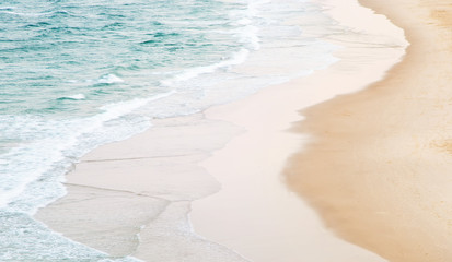 Tropical beach high angle view