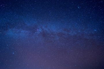 Wall Mural - milky way galaxy and stars in night sky.