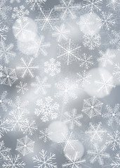 Wall Mural - Snowflake card