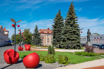 Canvas Print - Jõhvi town. Estonia