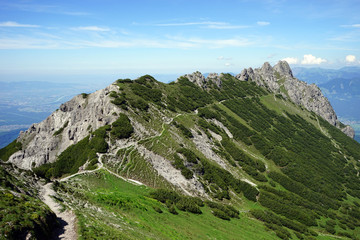 Wall Mural - Hiking trail in Lichtenstein