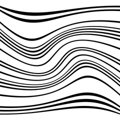 Leinwandbilder - Geometric lines pattern with distortion. abstract non-figural il