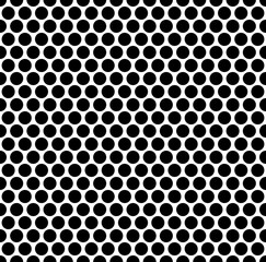Fototapete - Seamlessly repeatable pattern with dots, circles. Monochrome abs