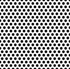 Fototapete - Seamlessly repeatable pattern with dots, circles. Monochrome abs