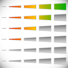 Aufkleber - 5-step progress, step indicators. (Swap colors easily)