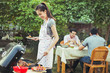 © torwaiphoto - People asians barbecue party in the garden