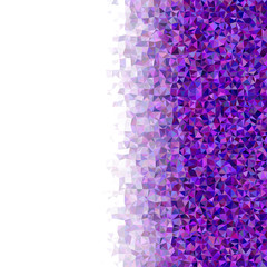 Poster - Purple triangle mosaic vector background design