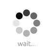 Wait icon, vector illustration