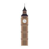 Fototapeta Big Ben - iconic big ben london city building. british symbol. vector illustration