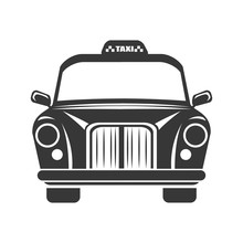 British Cab Classic Taxi Car. London Symbol