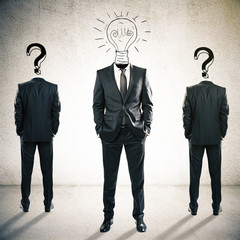 Poster - Idea and leadership concept