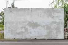 Large Blank Billboard On A Street Wall, Banners With Room To Add Your Own Text