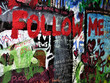 Follow me graphite wall