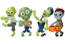 Zombie Cartoon Halloween Costumes