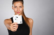 © fotofabrika - Atractive girl with  playing cards