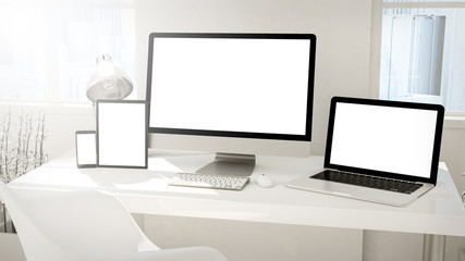 Fototapete - desktop devices