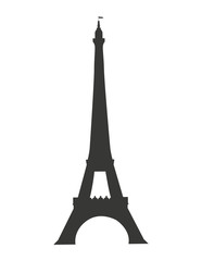 Sticker - tower eiffel paris isolated icon vector illustration design