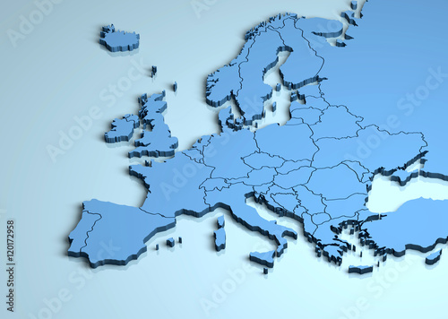 polityczna-mapa-europy-efekt-3d