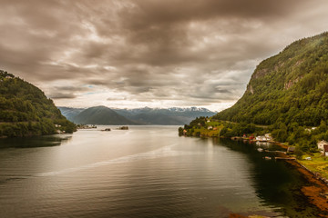 Wall Mural - Beautiful Nature Hardangerfjord landscape Norway