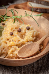 Poster - Traditional polish peas with cabbage.