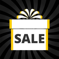 Poster - Sale gift box icon