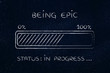being epic progress bar loading