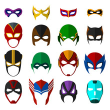 Super Hero Masks Set