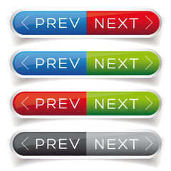 Poster - Next Previous button red and blue