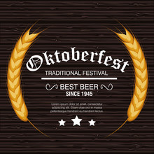 Oktoberfest Beer Festival Isolated Vector Illustration Eps 10