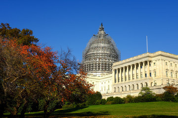 Wall Mural - Washington D.C. in Autumn - The Capitol Building