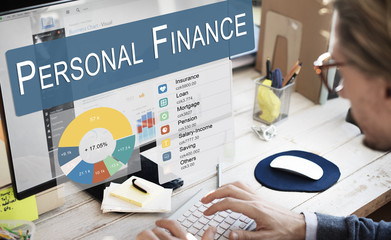 Wall Mural - Personal Finance Information Balance Privacy Concept