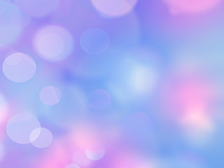 Wall Mural - Blue and purple bokeh abstract light background