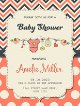 Beautiful Baby Girl Shower Card