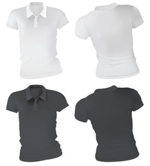 Sticker - Women Polo Shirts Template