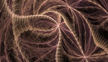 Chaotic Brown And Pink Lines On A Black Background In Different Directions Intersecting Fractal