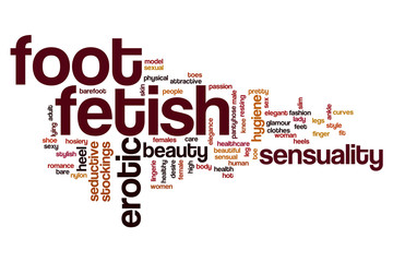 Canvas Print - Foot fetish word cloud