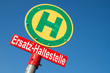 Deutsches Verkehrszeichen: Haltestelle