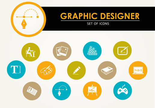 ICONS vector set - graphic designer
