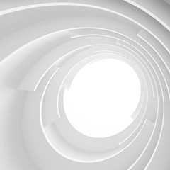 Poster - white circular building
