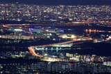 Fototapeta  - 六甲山山頂からの夜景