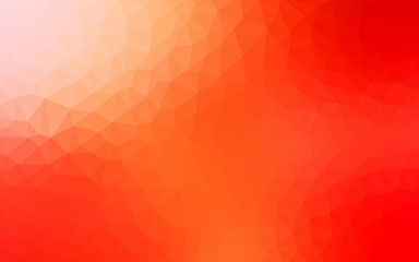 Light orange polygonal design pattern,which consist of triangles and gradient in origami style