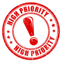High Priority Exclamation Stamp