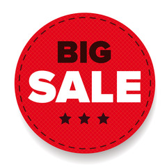 Fototapete - Big Sale label red