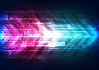 vector digital speed technology concept, abstract background