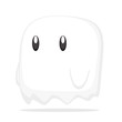 Cute ghost cartoon vector