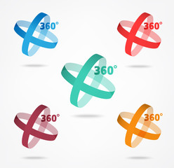 Poster - Angle 360 degrees sign icon