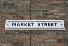 Market Street Sign; England